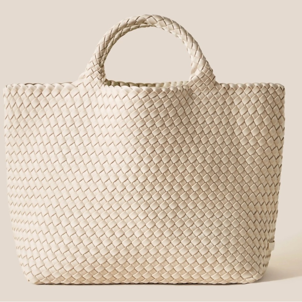 LIKE NEW NAGHEDI St. Barths Medium Tote in Ecru